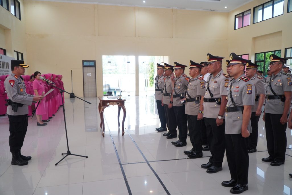 Pesan Kapolres Saat Pimpin Sertijab PJU Polres Banggai