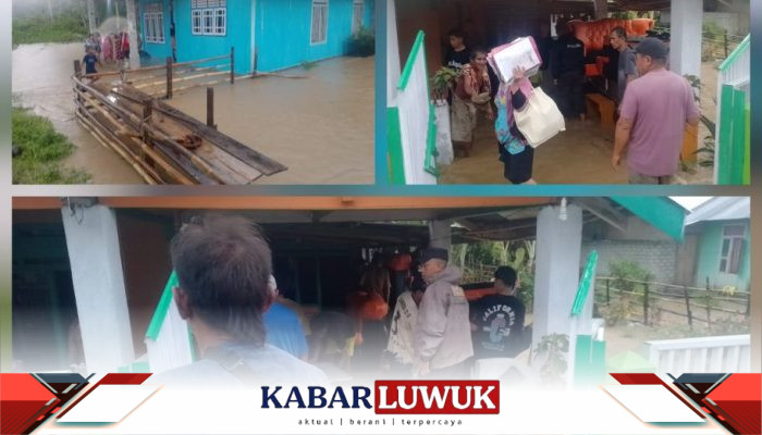 Respon Cepat Polsek Nuhon Bantu Evakuasi Masyarakat Terdampak Banjir