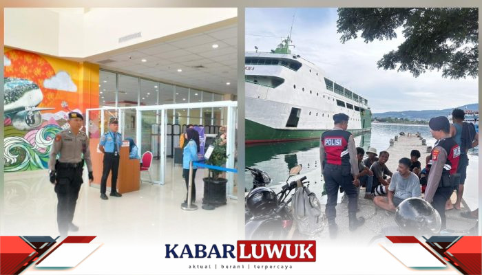 Libur Idul Adha, Polres Banggai Perketat Pengawasan Bandara dan Pelabuhan