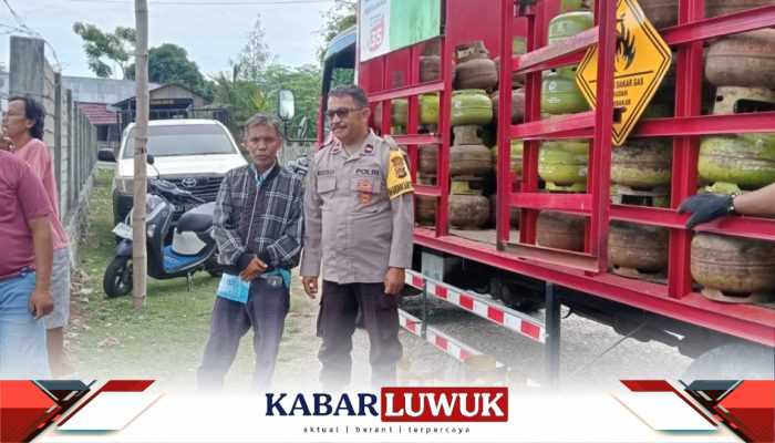 Pastikan Distribusi tepat Sasaran, Polisi Pantau Pasar Murah Gas LPG 3 Kg di Kintom-Nambo