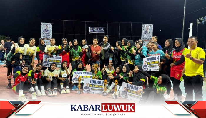 Turnamen Voli Putri Andhika Amir Cup I Sukses Digelar di Bangkep