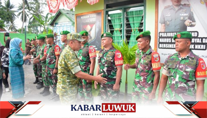 Danrem 132/Tadulako Kunjungi Koramil 1308-02/Bunta, Tegaskan Profesionalisme dan Kedekatan dengan Rakyat