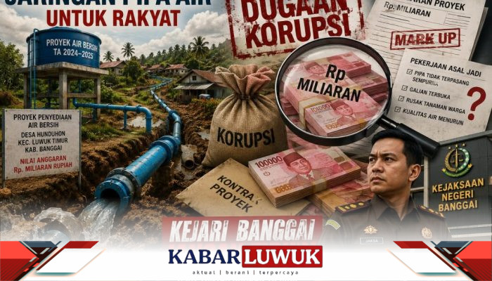Kejari Banggai Jangan Tidur, Dugaan Tipikor Proyek Air Bersih Miliaran Rupiah Jadi Sorotan