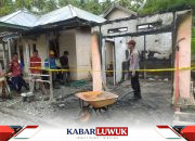Polsek Balantak Olah TKP Awal Kebakaran Kios di Tanotu, Kerugian Ditaksir Rp200 Juta