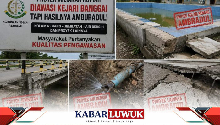 Proyek Miliaran Rupiah Didampingi Kejari Banggai, Hasilnya Justru Banyak Amburadul