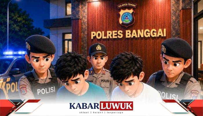 Polisi Amankan Dua Remaja Terduga Pelaku Penggeroyokan di Kota Luwuk