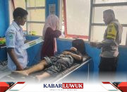 Polisi Evakuasi Laka Lantas di Bunta, Dua Pemotor Alami Luka