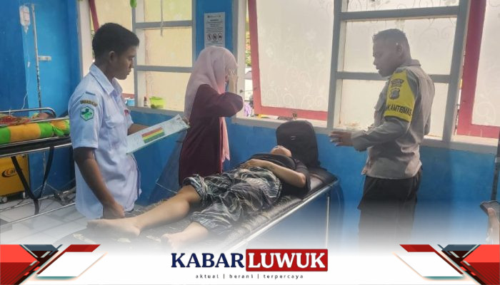 Polisi Evakuasi Laka Lantas di Bunta, Dua Pemotor Alami Luka