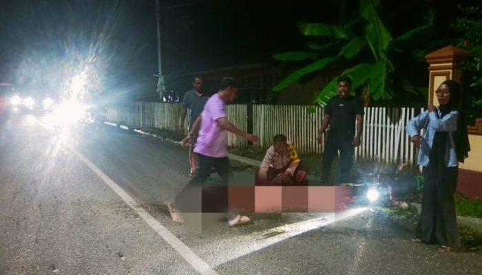 Polsek Bunta Evakuasi Korban Laka Tunggal