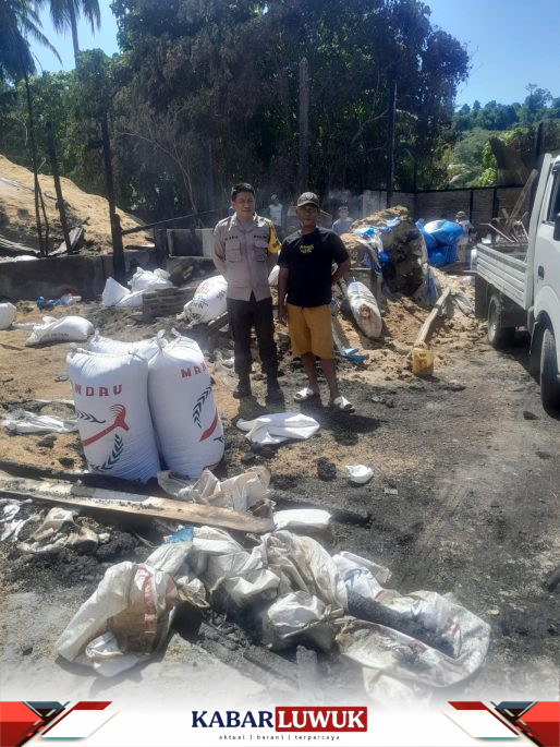 Penggilingan Padi di Luwuk Timur Terbakar, Kerugian Capai Ratusan Juta