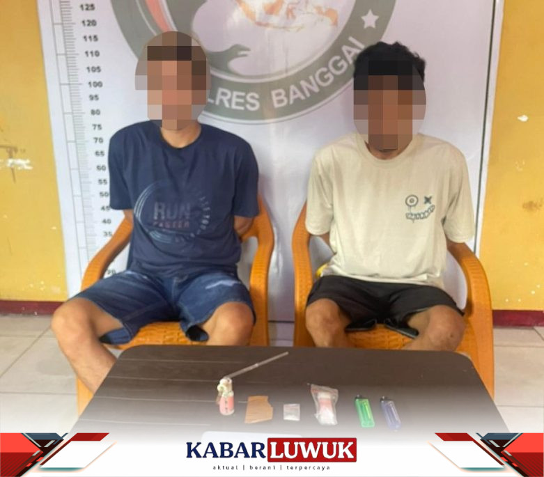 Polisi Grebek Indekos di Luwuk Utara, Amankan Dua Pengedar Sabu