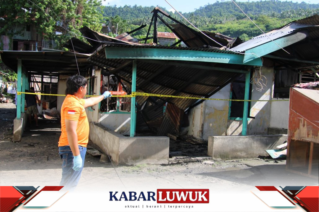 Rumah Warga Bungin Terbakar, Polisi Duga Akibat Korsleting Listrik