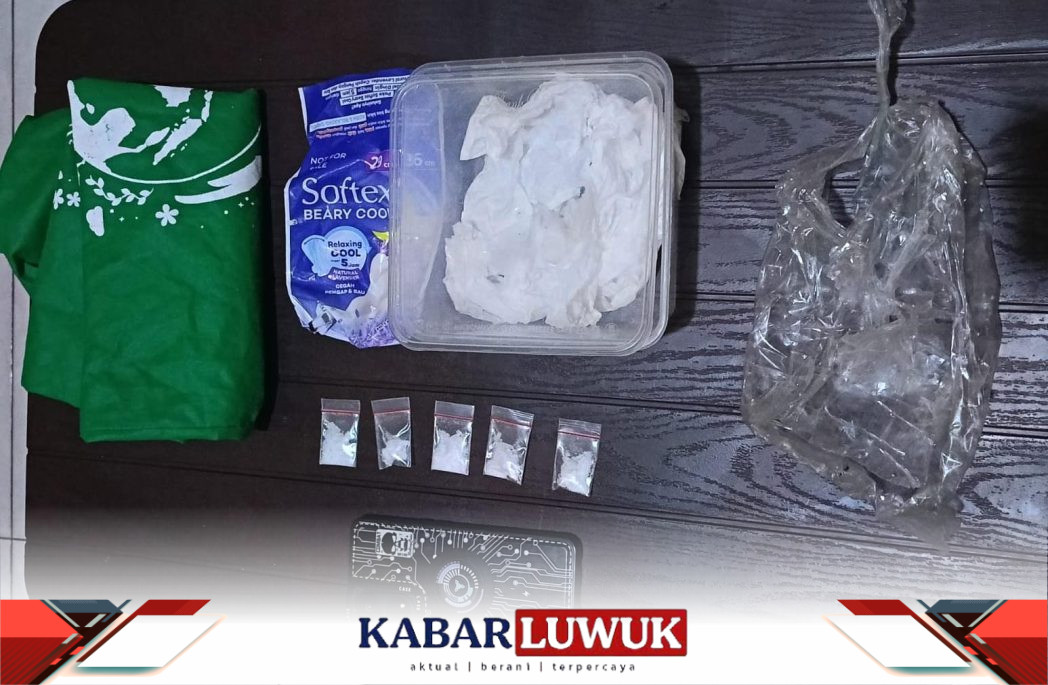Simpan Sabu Dalam Pembalut, Pengedar Asal Balantak Diamankan Polisi
