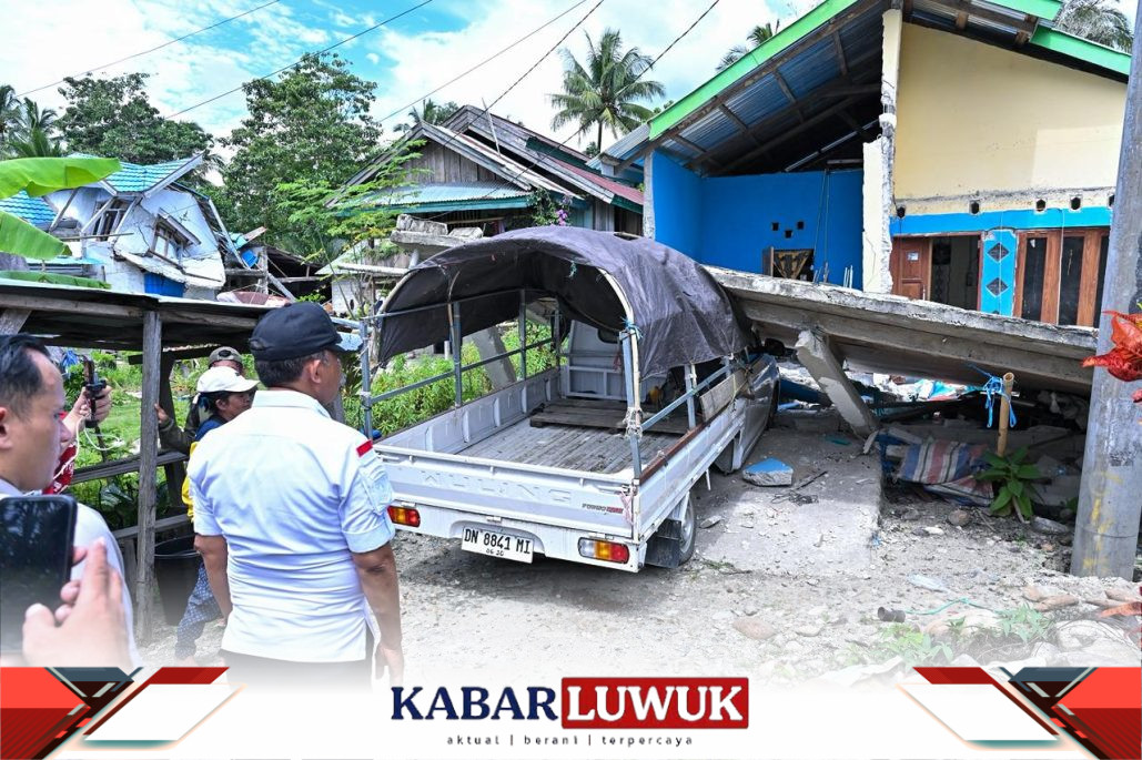 Gubernur Anwar Hafid Tinjau Lokasi Pusat Gempa di Sigi, Tegaskan Keselamatan Warga Jadi Prioritas Utama