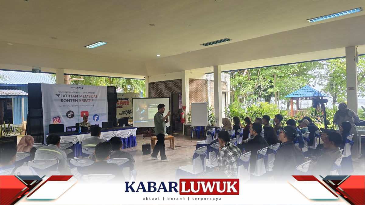Kuatkan Kapasitas Karang Taruna, DSLNG Gelar Pelatihan Membuat Konten Kreatif