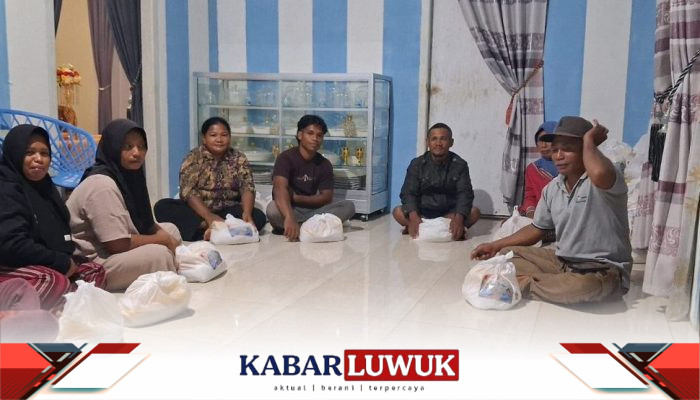 DPC Gerindra Banggai Salurkan Bantuan Sembako di Batui dan Batui Selatan