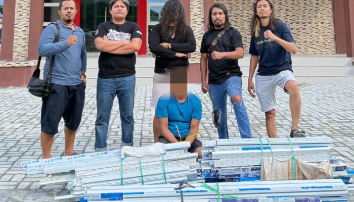 Polisi Ringkus Pelaku Pencurian Barang Material Proyek di Luwuk Selatan