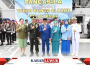 Tabur Bunga di Teluk Palu, Gubernur Anwar Hafid Apresiasi Kemanunggalan TNI AL Lewat Operasi Trisila-26