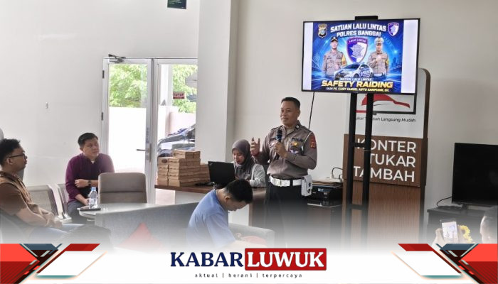 Jelang Operasi Patuh, Satlantas Polres Banggai Edukasi Keselamatan Berkendara