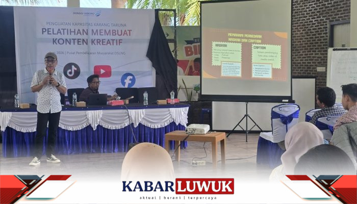 Kuatkan Kapasitas Karang Taruna, DSLNG Gelar Pelatihan Membuat Konten Kreatif