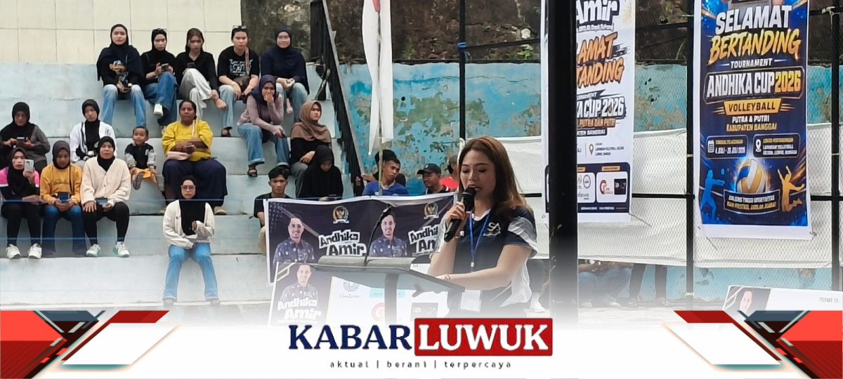 Bupati Banggai Buka Turnamen Andhika Cup 2026, Jadi Ajang Pencarian Bakat Atlet Voli