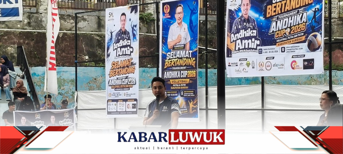 Bupati Banggai Buka Turnamen Andhika Cup 2026, Jadi Ajang Pencarian Bakat Atlet Voli
