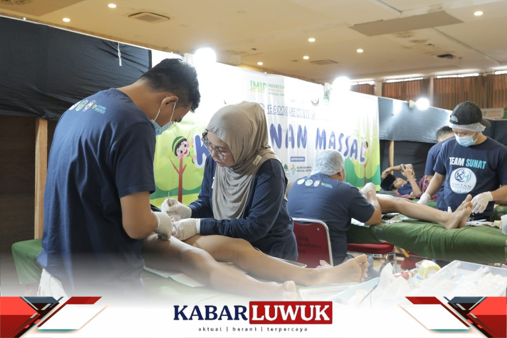 IMIP Gelar Khitanan Massal Gratis bagi 150 Anak di Bahodopi