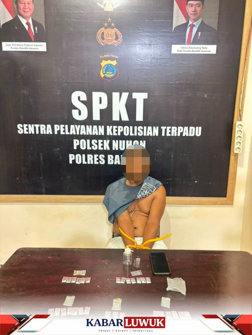 Pengerebekan di Desa Tomeang, Polsek Nuhon Amankan 29 Paket Sabu