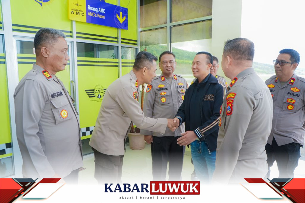 Tiba di Bandara Luwuk, Kapolresta Banggai yang Baru Disambut Hangat