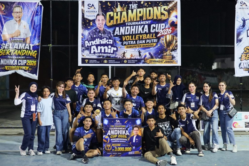 Final Turnamen Volly Ball Andhika Amir 2026 Berlangsung Meriah, Ribuan Warga Padati Arena Pertandingan