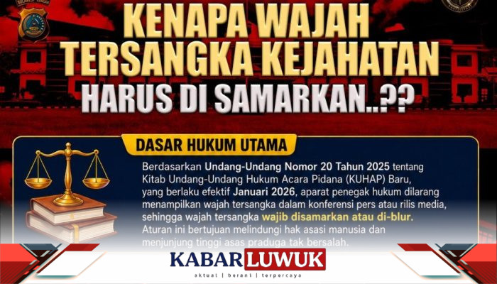 Mengapa Wajah dan Nama Tersangka Harus Disamarkan? Ini Penjelasan Polres Banggai