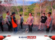 Kapolresta Banggai Pimpin Pemadaman Karhutla di Pegunungan Batu Hitam
