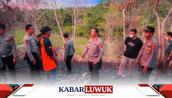 Kapolresta Banggai Pimpin Pemadaman Karhutla di Pegunungan Batu Hitam