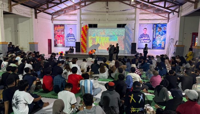 Senator Andhika Mayrizal Amir Gelar Nobar Final Piala Dunia 2026, Ratusan Warga Luwuk Padati Gelora