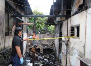 Rumah di Jalan Soekarno Luwuk Terbakar, Polisi Olah TKP dan Pendataan Saksi