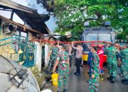 Kendaraan Taktis AWC Polresta Banggai Terjun Padamkan Kebakaran Rumah di Jalan Imam Bonjol Luwuk