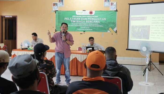 IMIP Perkuat Kapasitas Warga Bahodopi Hadapi Potensi Bencana