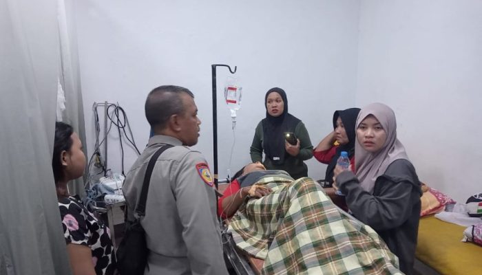 Lakalantas di Nuhon, Dua Orang Dilarikan ke Puskesmas