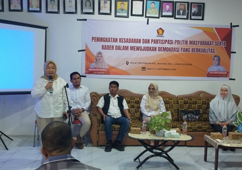 DPC Gerindra Banggai Gelar Pendidikan Politik Libatkan Masyarakat Umum