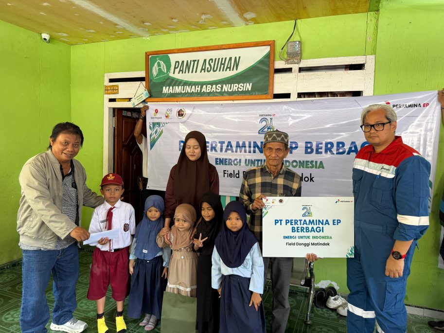 HUT ke-21, Pertamina EP Donggi Matindok Field dan PWI Banggai Berbagi ke Panti Asuhan