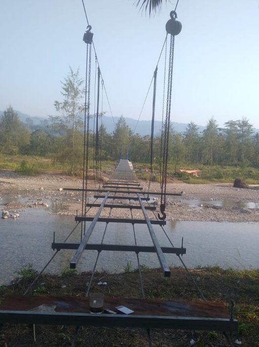 Anwar Hafid Bangun Jembatan Gantung Masungkang, Libatkan Vertical Rescue dan Relawan Banggai