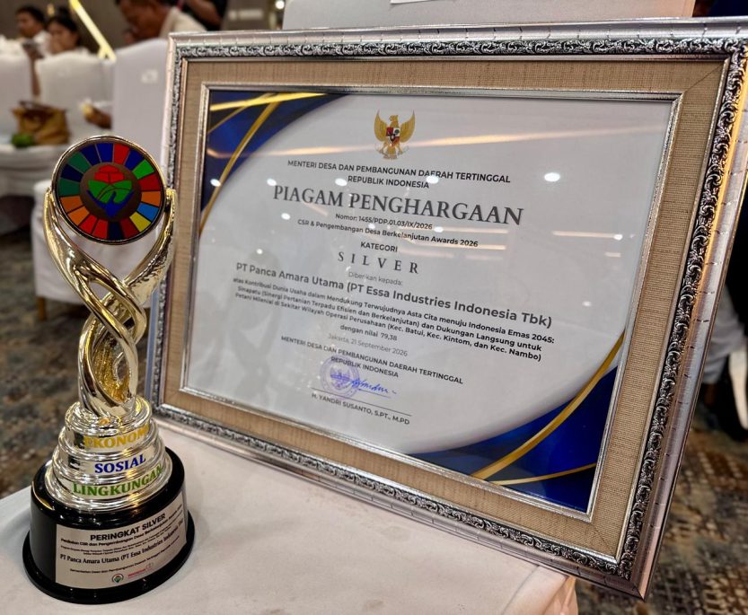 PT PAU Raih Piagam Penghargaan CSR dan Pengembang Desa Berkelanjutan Awards 2026 Kategori Silver
