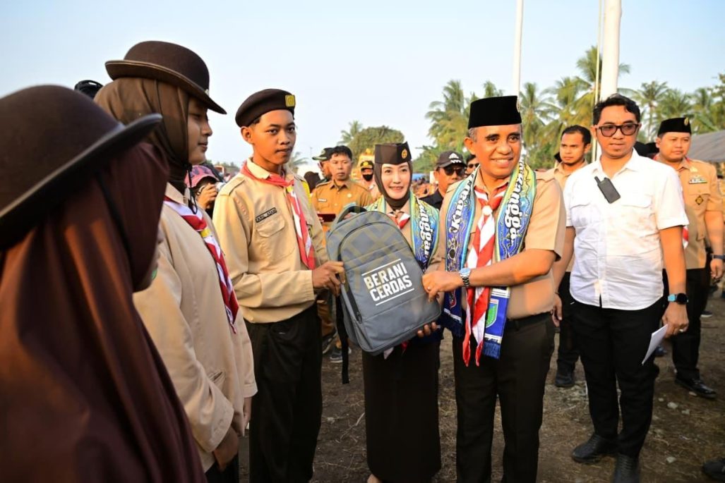 Ribuan Peserta Ikuti Kemah Prestasi Pramuka, Gubernur Anwar Hafid: Pramuka Harus Berani dan Berkarakter