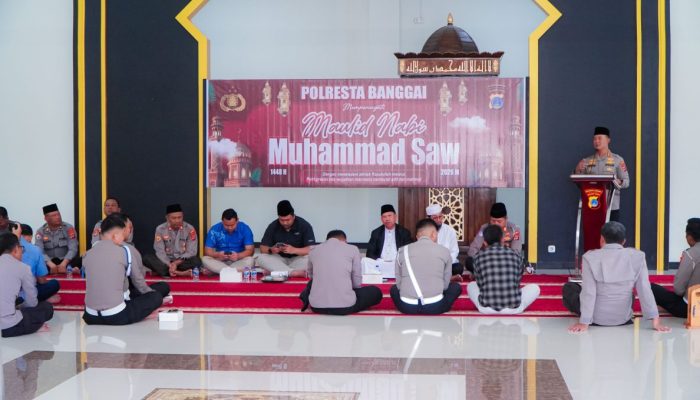 Pesan Kapolresta Banggai dari Mimbar Maulid Nabi: Jadilah Polisi yang Amanah, Jujur dan Cerdas