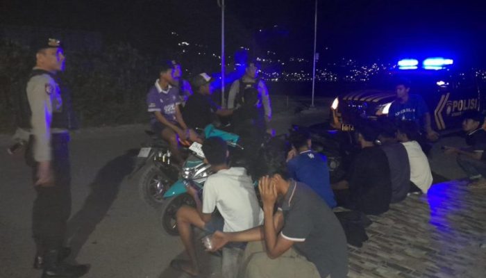 Cegah Begal dan Kejahatan Jalanan, Samapta Polresta Banggai Gencarkan Patroli Malam