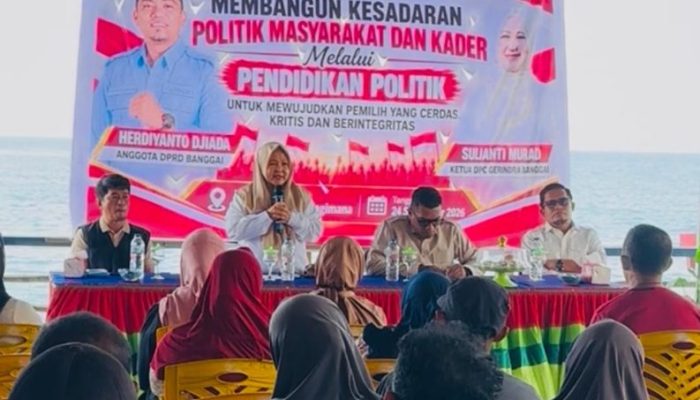 DPC Gerindra Banggai Kembali Gelar Pendidikan Politik kepada Warga di Pagimana