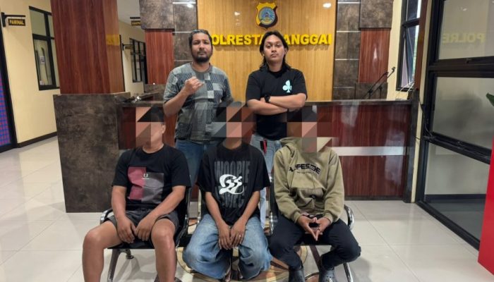 Polresta Banggai Bekuk Tiga Karyawan Toko Pakaian Diduga Gelapkan Uang Rp60Juta