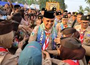 Ribuan Peserta Ikuti Kemah Prestasi Pramuka, Gubernur Anwar Hafid: Pramuka Harus Berani dan Berkarakter
