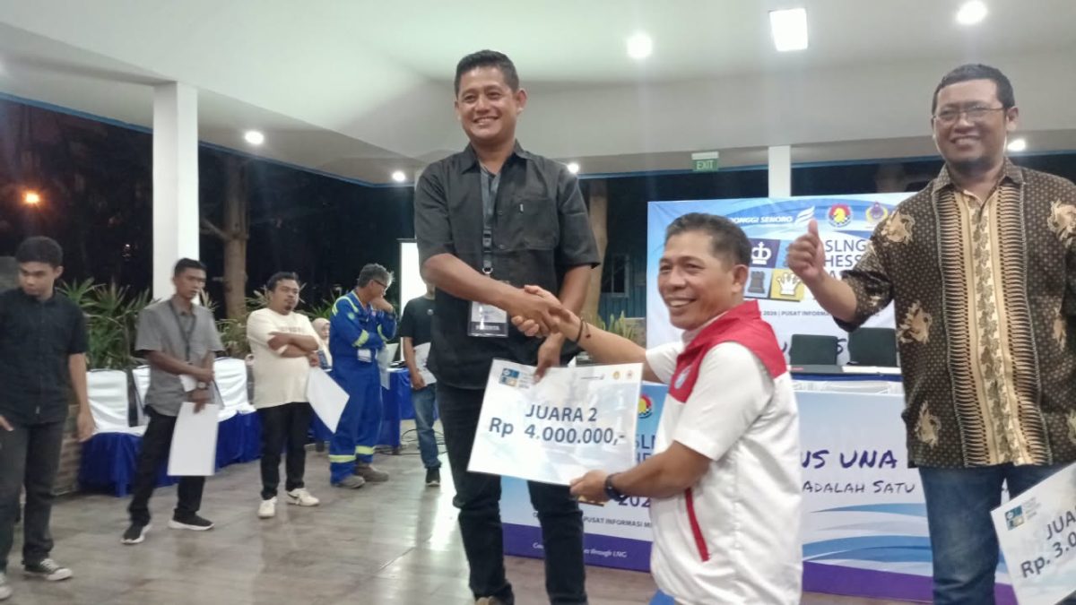 Chess Master 2026 DSLNG Berakhir Sukses, Aditya Lalona Raih Juara