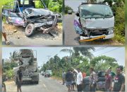 Kecelakaan Beruntun Tiga Kendaraan di Bakung Batui, Korban Dua Orang Luka